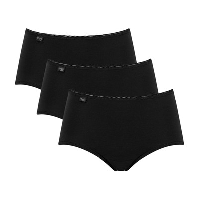 Sloggi Women's Midi, 3 Pack - 24/7 Cotton, Plain