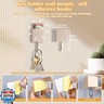 FUZSKWID 4Pcs Cute Pet Cat Coat Hook for Wall and Door,Creative Adhesive Utility Heavy Duty Wall Hooks Mount for Coat, Scarf, Hat, Towel,Robes,Key,Kawaii Room Decorative Wall Hooks