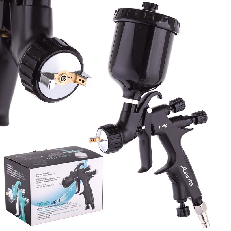 Mini Lackierpistole Spritzpistole SprÃ¼Hpistole Hvlp Nova Light 1,0mm 1,5bar