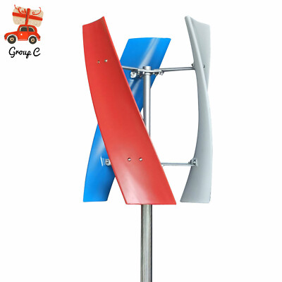 24V 3 Blades Wind Turbine Generator Kit Windmill Power Charge Controller 400W US