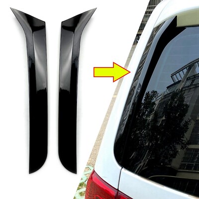 ABS Rear Window Side Canard Spoiler Splitter Trim For VW Sharan 2011-2022