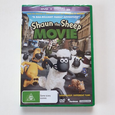Shaun The Sheep Movie (DVD, 2015) PAL Region 4 (Aardman) RARE Green Cover SEALED