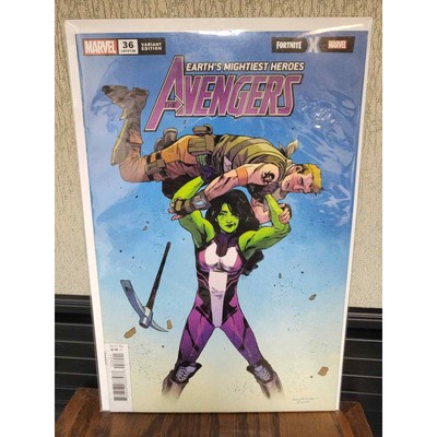 Avengers #36 LGY 736 2020 Black Panther vs Moon Knight - Fortnite Variant Cover 