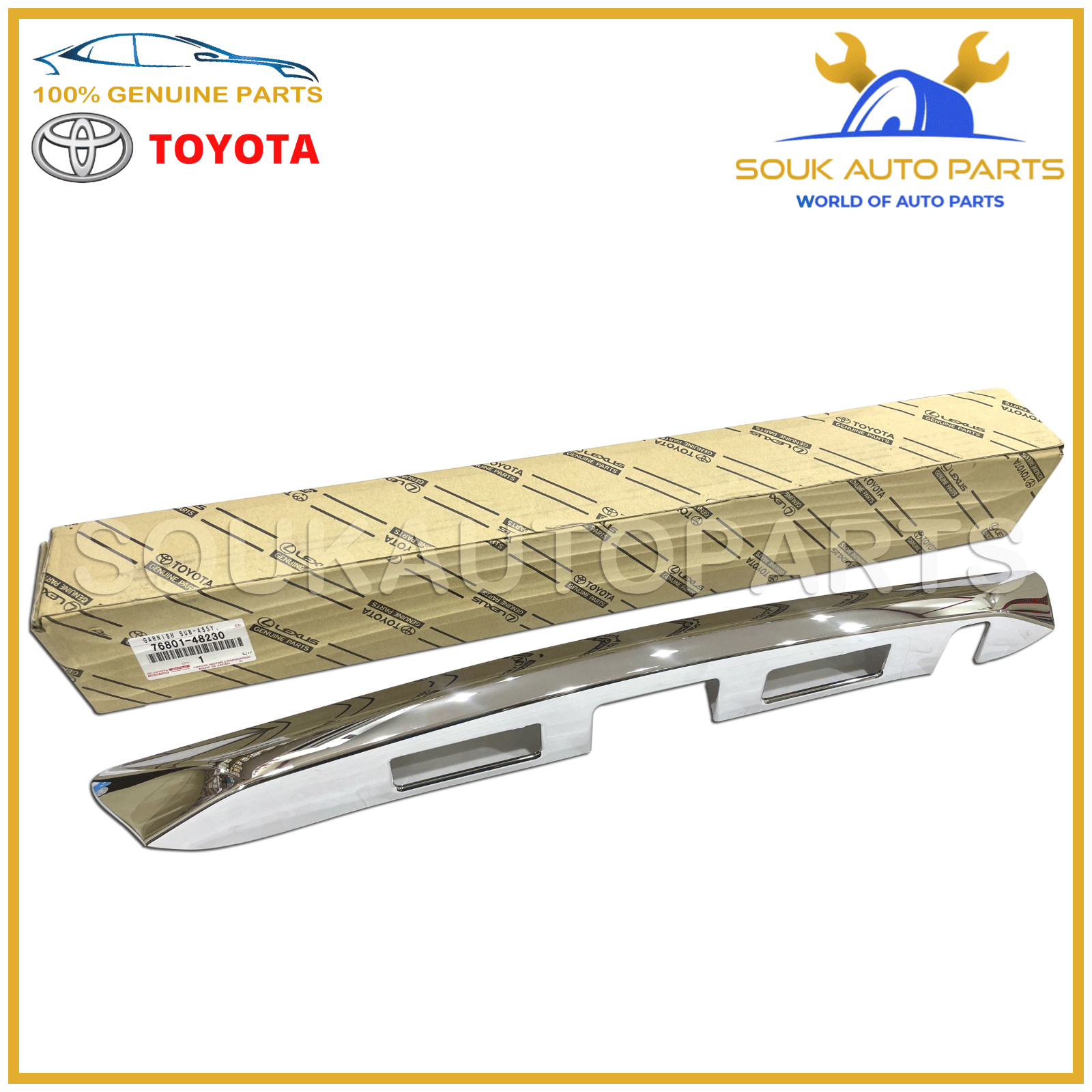 バックドアガーニッシュＳＵＢ−ＡＳＳＹアウトサイドのみ 76801-47030-G0 プリウス用 トヨタ純正部品 バックドアガーニッシュＳＵＢ−ＡＳＳＹアウトサイドのみ 76801-47050