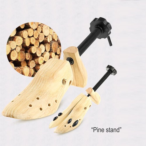 New One Pair 2-way Wooden Adjustable Shoe Stretcher for Men Women Size 9-13