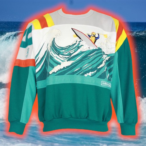 Vintage Adidas Devil's Toenail Kayaking Crewneck Sweatshirt Men's