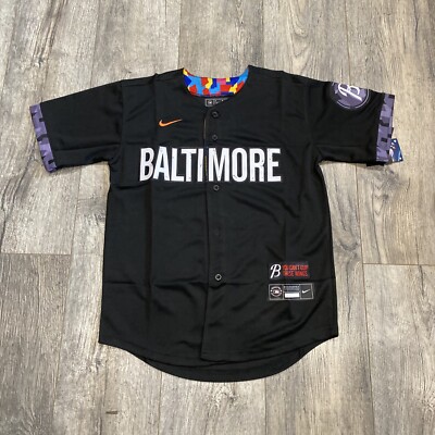 YOUTH MEDIUM Baltimore Orioles #2 Gunnar Henderson City Connect stitched Jersey