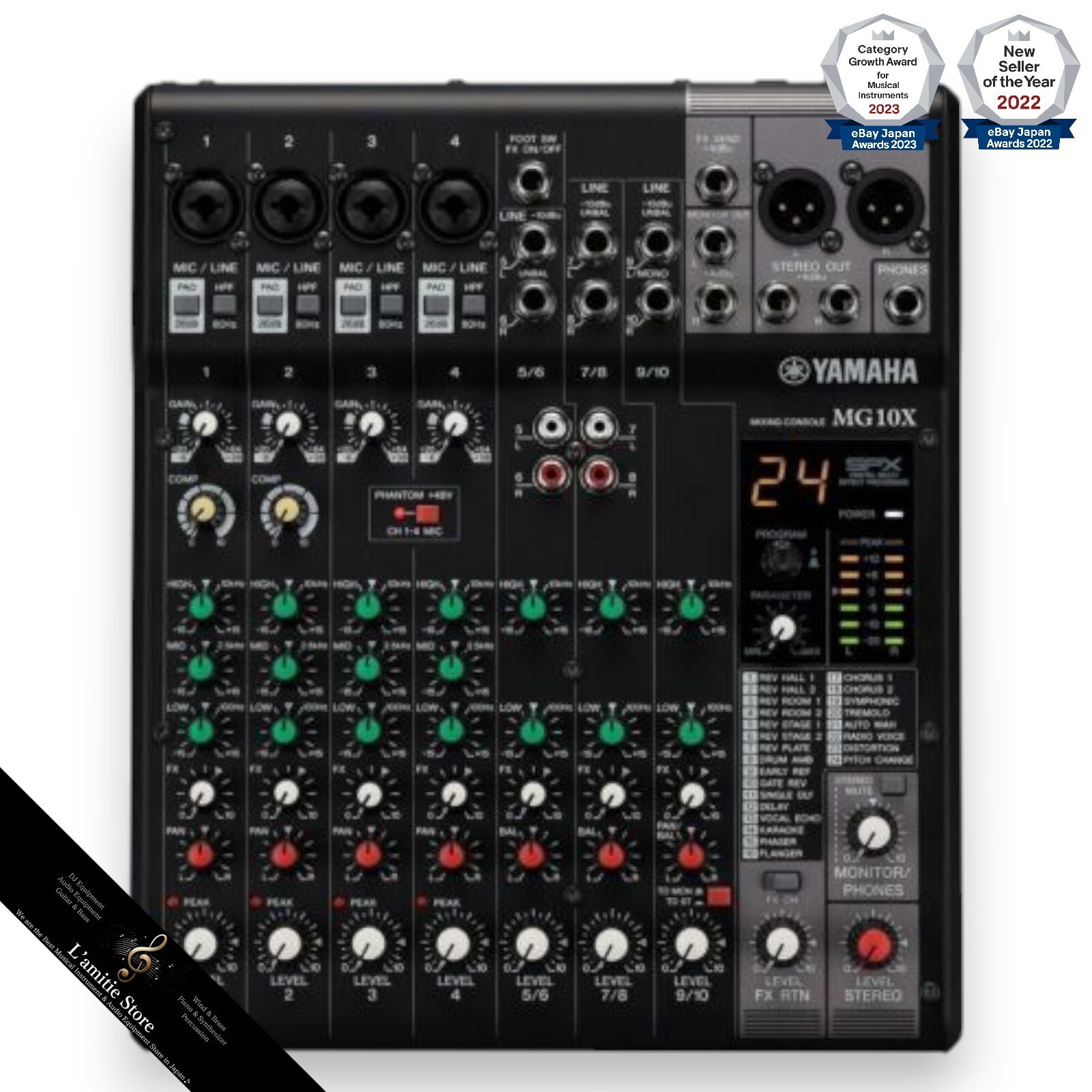 Yamaha MG10X Analog Mixer SPX Digital Effects Japan Black Yamaha MG10X Analog Mixer SPX Digital Effects Japan Black