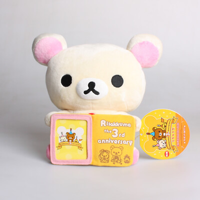 San-X Rilakkuma 3rd Anniversary Korilakkuma Album Plush Toys Soft Stuffed Dolls