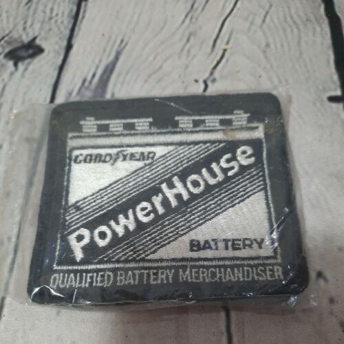 Vintage GOODYEAR Powerhouse Battery Original 1970s Racing Patc...