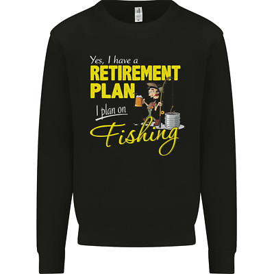 Retirement Plan I Plan On Fishing Fisherman Herren Sweatshirt Pullover