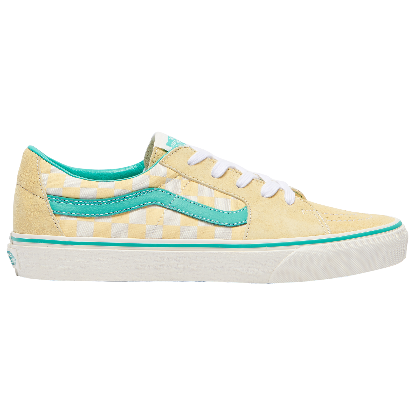 Vans SK8 Low Shoes Yellow Green Checkerboard VN0A4UUKP1T Men