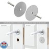 NAUBEA 1 Pack Door Hole Cover Plate Brushed Satin Nickel Deadbolt Cover Plate 2 5/8
