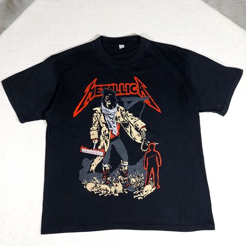 Vintage90sLLICAメタリカUnforgivenツアーTシャツ 2Bhip Metallica Unforgiven Adult Short Sleeve T-Shirt