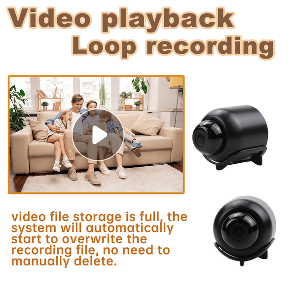 Mini Spy Camera WiFi HD 1080P Hidden IP Night Vision Camcorder Home Security Cam - Image 35