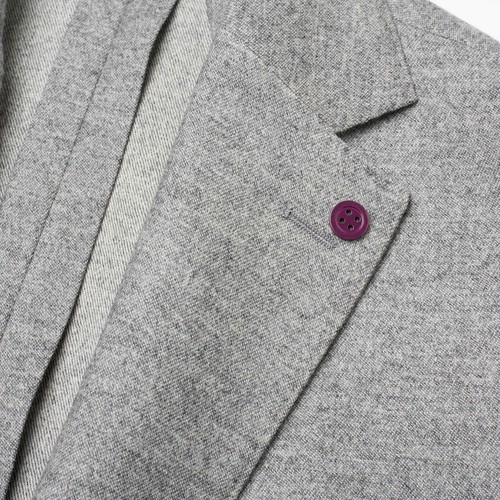 Pre-owned Sartoria Partenopea Gray Wool-cashmere Unlined Jacket Current Model