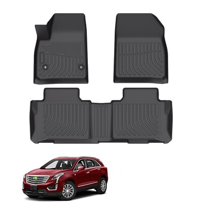 Floor Mats for Cadillac XT5 2017-2023 All Weather 1st & 2nd Row Carpet Liners