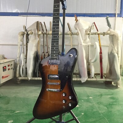 Factory Sunburst Solid Body Firebird Electric Guitar 6Strings Mahogany Body&Neck