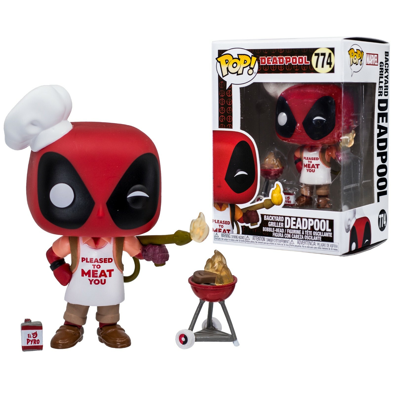 Deadpool 30th Backyard Griller Funko Pop #774 Bobble-Head