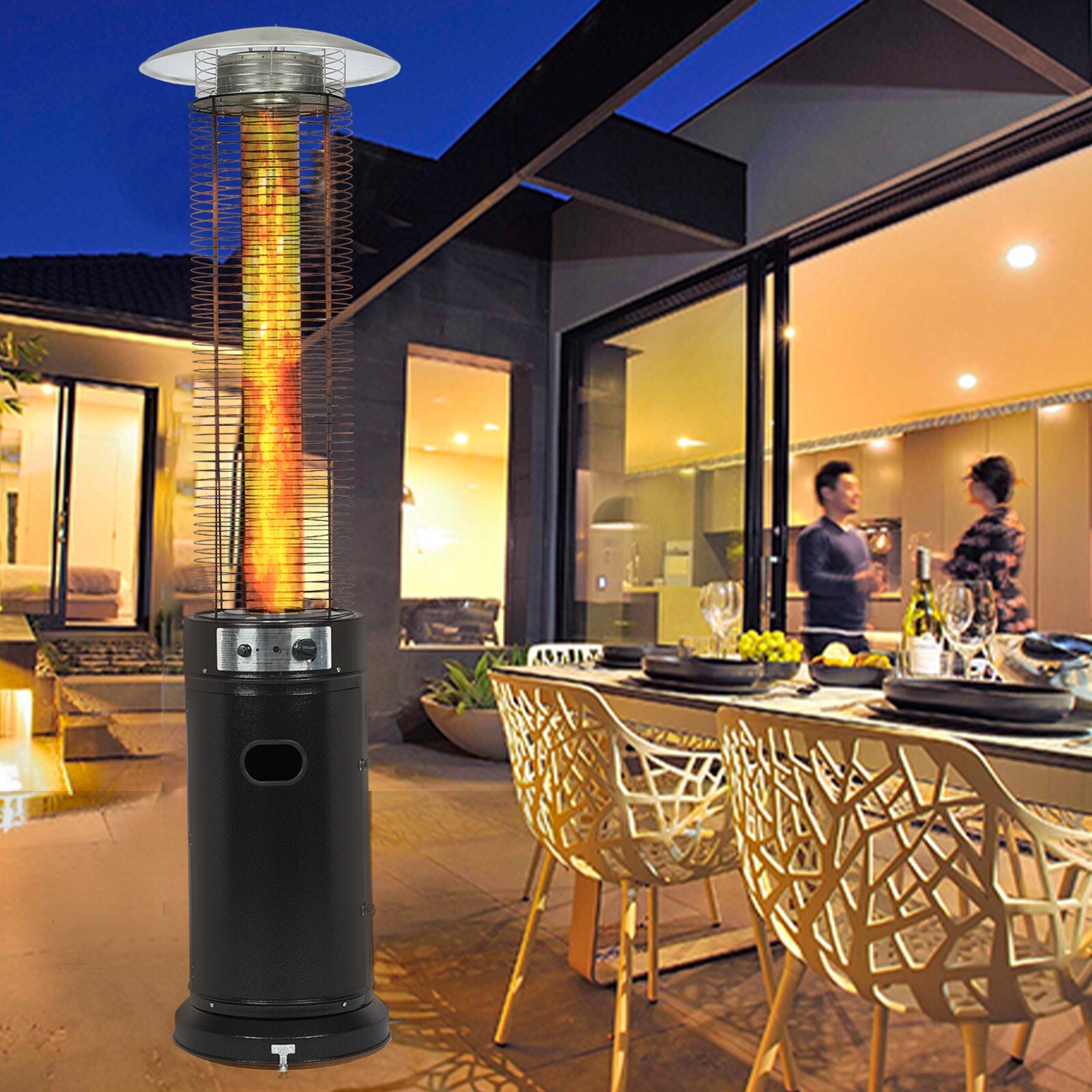 42000 Btu Gas Lp Flame Outdoor W/ Wheel