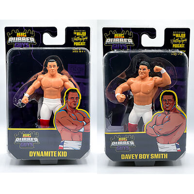 Package Deal (Set of 2) British Bulldogs - Big Rubber Guys  Toy Wrestling Figure