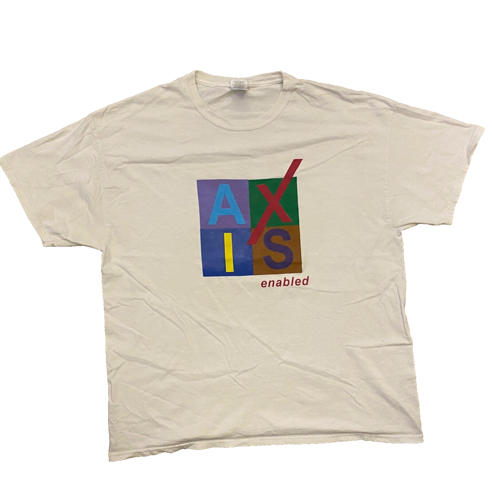 『sai TEE XL WHITE』 VTG Axis Enabled Sz XL White T-Shirt Tech Promo | eBay