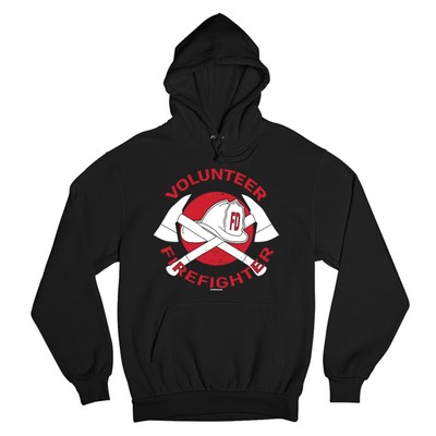 Volunteer Firefighter Sweatshirt First Responder Fire and Rescue Hoodie