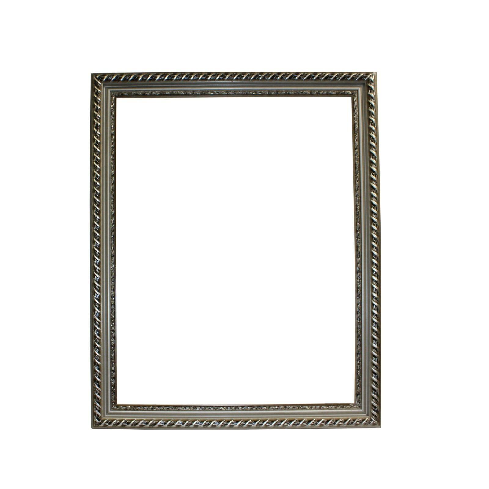 F7 Wood Silver Scroll Motif Rim Rectangular Picture Painting Frame ws681S F7 Wood Silver Scroll Motif Rim Rectangular Picture Painting Frame ws681S