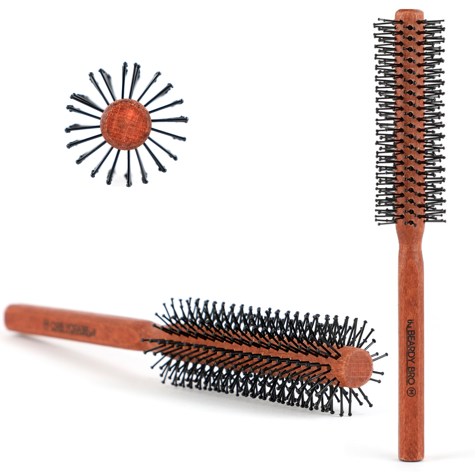 Bartbürste Bart-Rundbürste Haarbürste Föhnbürste von I The Beardy Bro I größe M