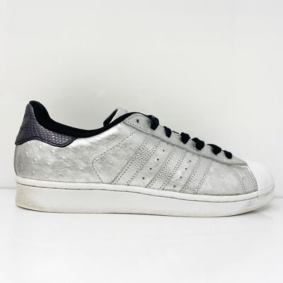 

Adidas Mens Superstar AQ4701 Silver Повседневная обувь Кроссовки Размер 8.5, Серебряный, Superstar