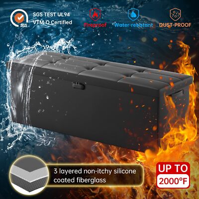 Storage Ottomanfireproof  Waterproof Folding Ottoman Cube Storage Stool With Lo