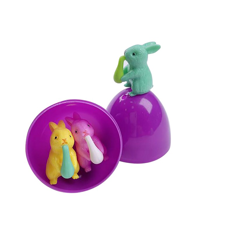 Happy Easter Egg Gift Box With Mini Rabbit And Chick Doll DIY for Baby Kids Gift