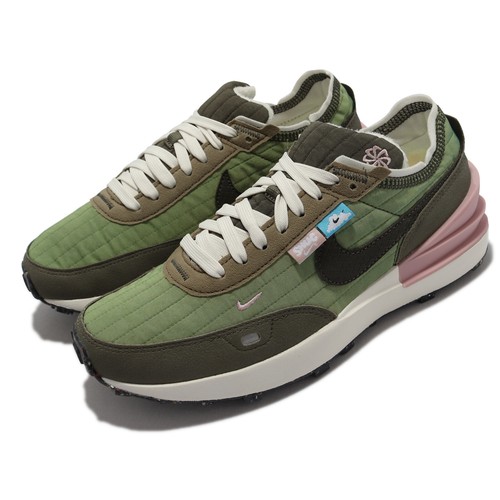 

Nike Wmns Waffle One NN Toasty Green Women Casual Lifestyle Shoes DO4661-331, Зеленый, Wmns Waffle One Nn