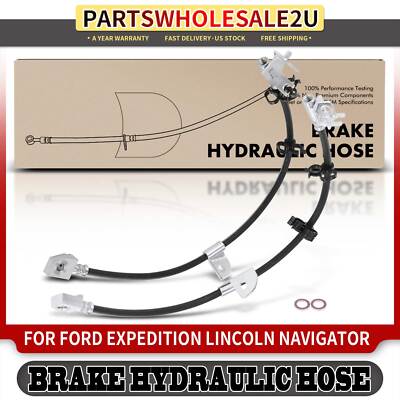 2Pcs Front Brake Hydraulic Hose for Ford Expedition Lincoln Navigator 2002-2006
