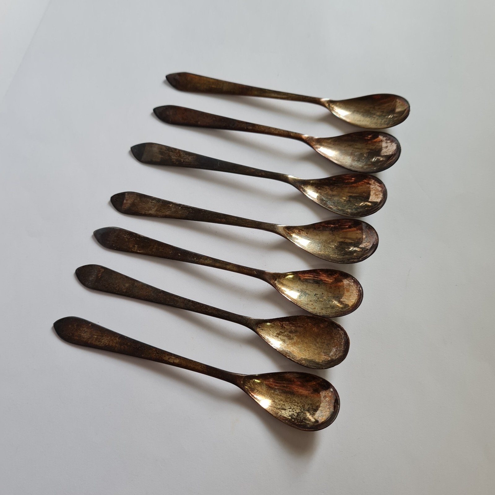 銀製　JOGJA SILVER TOM800 ビンテージ 銀食器 7pcs 800 Silver Teaspoons Tom's Indonesia Yogya Vintage