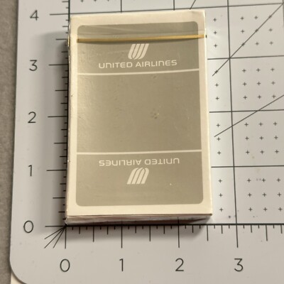 Vintage United Airlines Playing Cards Aviation Transportation In Flight Sealed