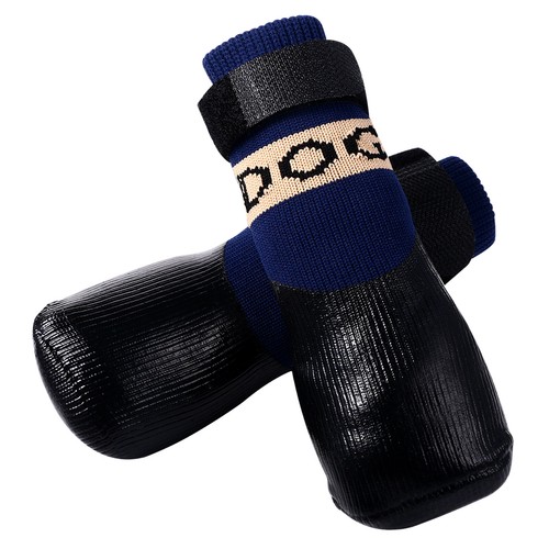 4pcs Dog Socks Anti Slip Waterproof Dog Shoes Boots Outdoor Indoor Paw Protector