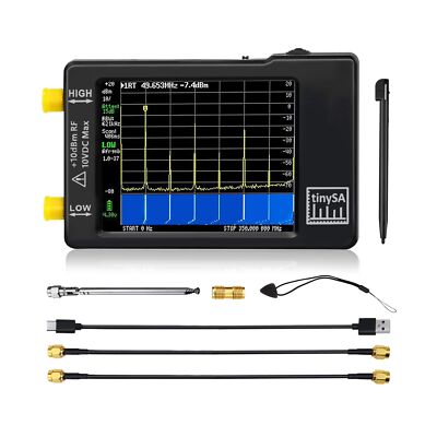 Upgraded TinySA Spectrum Analyzer,Karagas Spectrum Analyzer Handheld,MF/HF/VH...