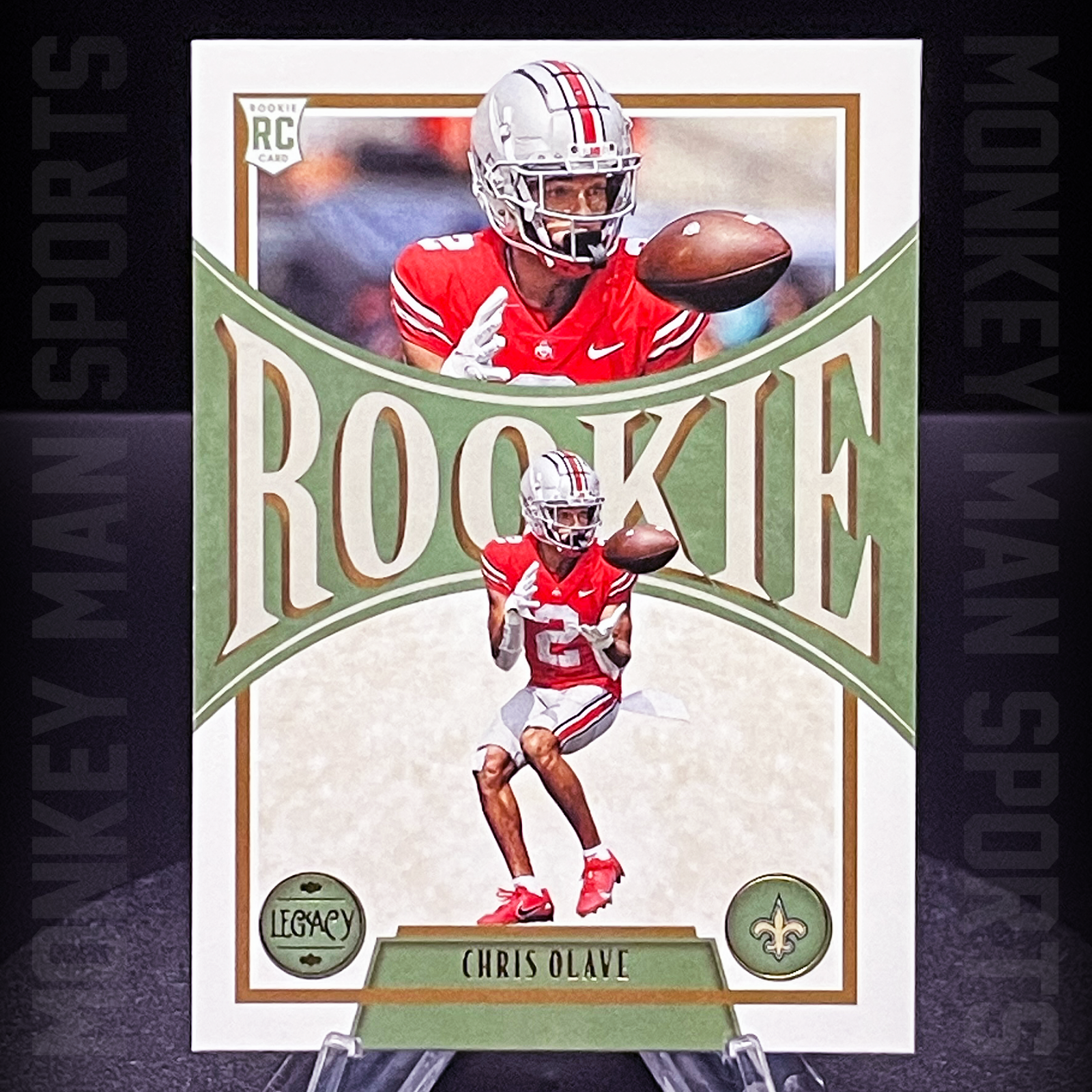 2022 Legacy Football - Chris Olave Rookie RC - #154 SAINTS MINT