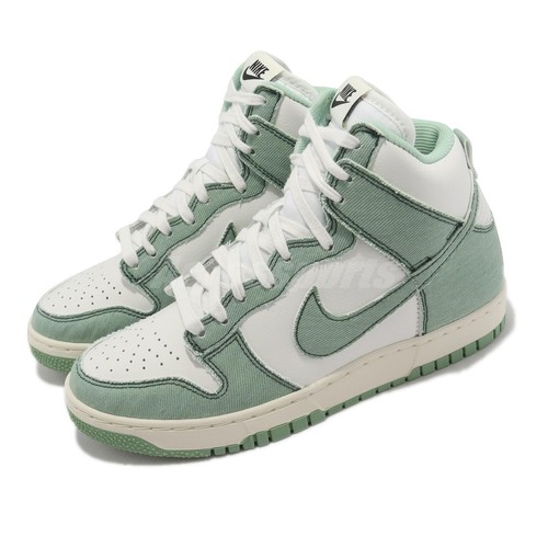 

Женская повседневная обувь унисекс Nike Wmns Dunk HI 1985 Enamel Green Denim DV1143-300, Зеленый, Wmns Dunk Hi 1985