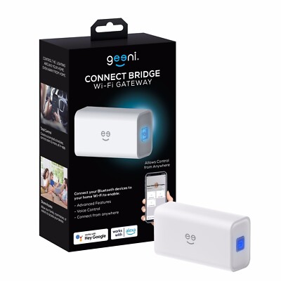 Geeni Connect Bridge Smart Home Hub - WiFi Bluetooth Bridge Gateway Hub - Works
