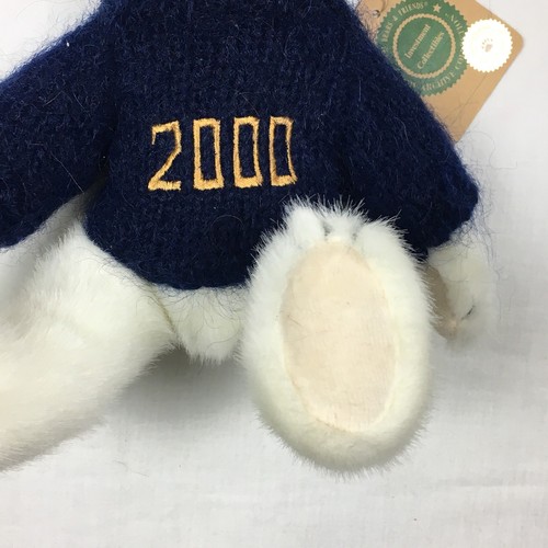 Boyds Bear Profitts Plush White Millenium Sakary Millenia 2000