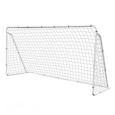 12 x 6' Portable Soccer Goal Net Steel Post Frame Backyard Football Training Set