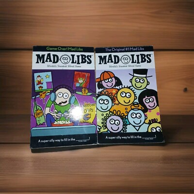2 Mad Libs Books, Game Over & The Original #1  Mad Libs Book