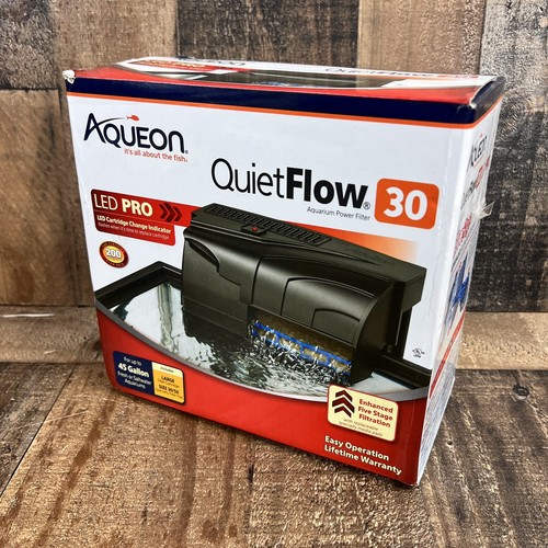 Aqueon Quietflow LED Pro Aquarium Power Filter 30 for Up to 