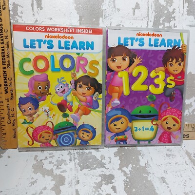 SCHOOL ESSENTIALS Let's Learn: 123s DVD & THE COLORS  EDU MOVIEs NICKELODEON