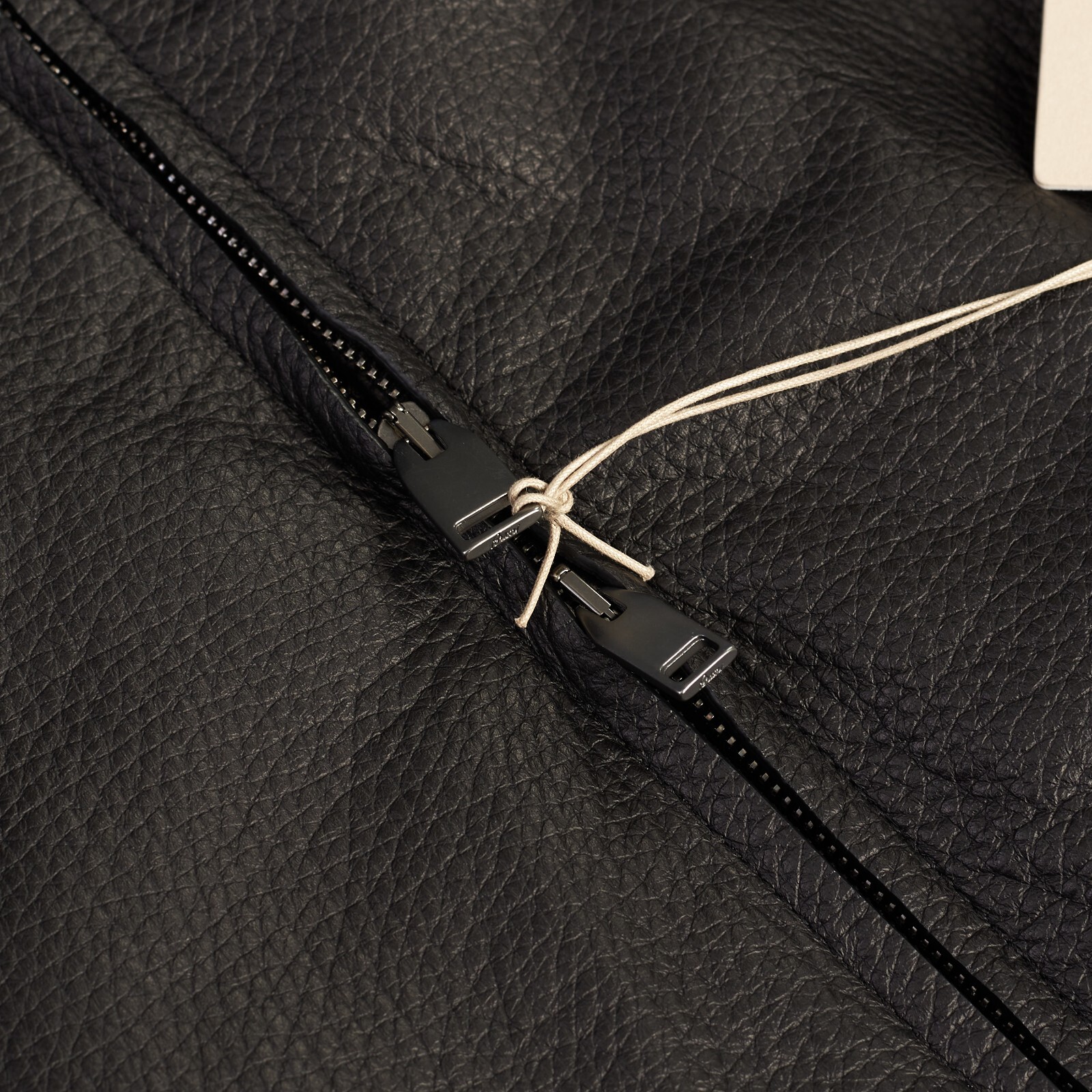 BRIONI BRIONI 6995$ ICONIC BLACK LEATHER BOMBER JACKET