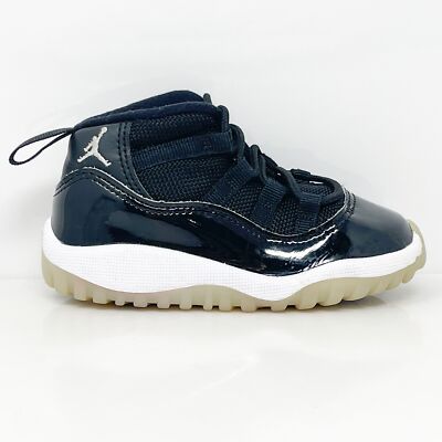 

Nike Boys Air Jordan 11 378040-011 Черные баскетбольные кроссовки, размер 6C, Черный, Air Jordan 11