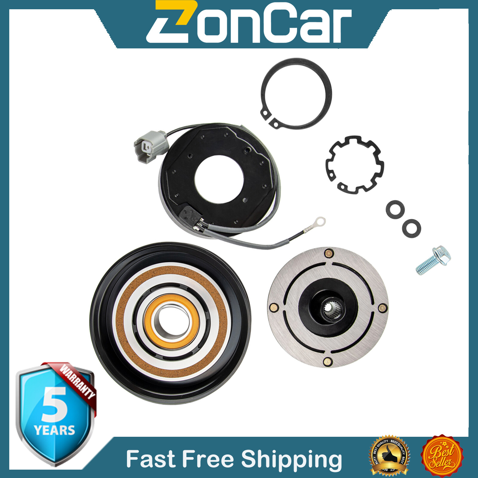 AC Compressor CLUTCH Assembly Fits; Hyundai Santa Fe 2007 2008