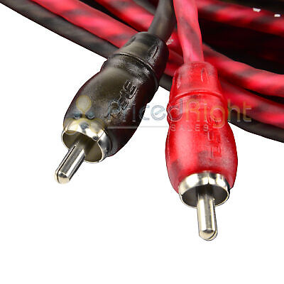 4 Pack DS18 3 Ft RCA Cables 2 Channel Shielded Interconnect Audio Amp Cable